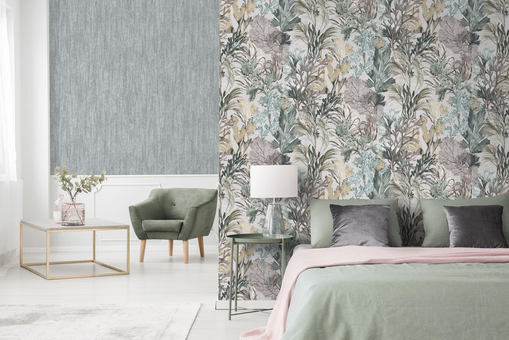 Galerie Bora Bora Silver Grey Wallpaper