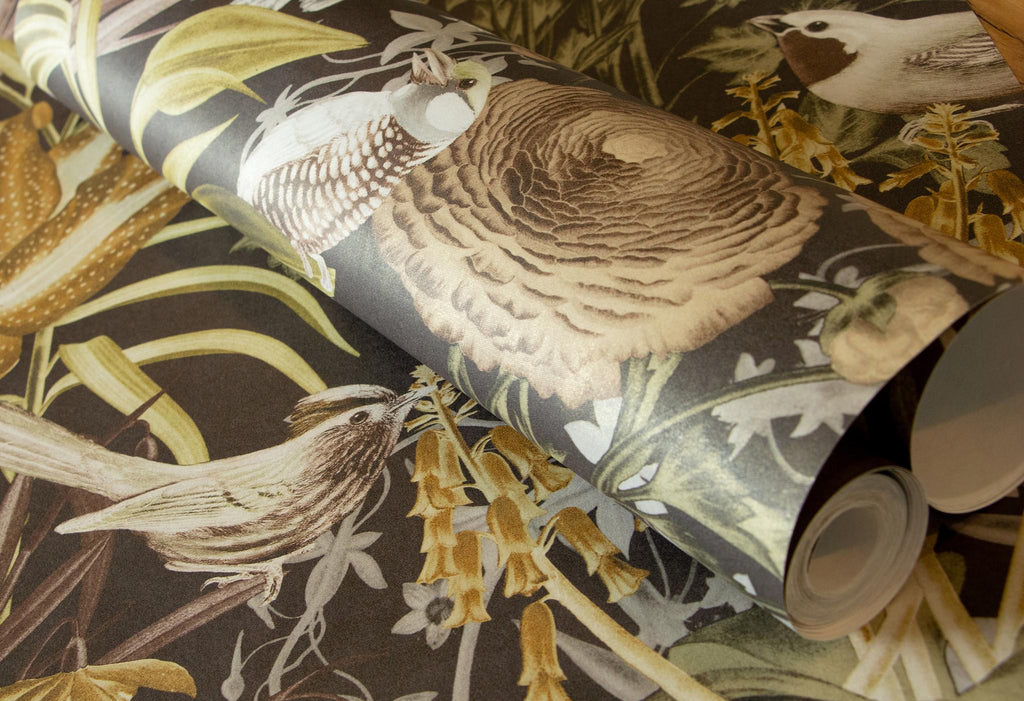 Galerie Moorea Bronze Brown Wallpaper