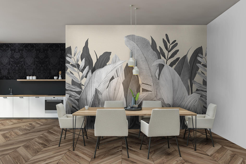 Galerie Tropical Forest Beige Wallpaper