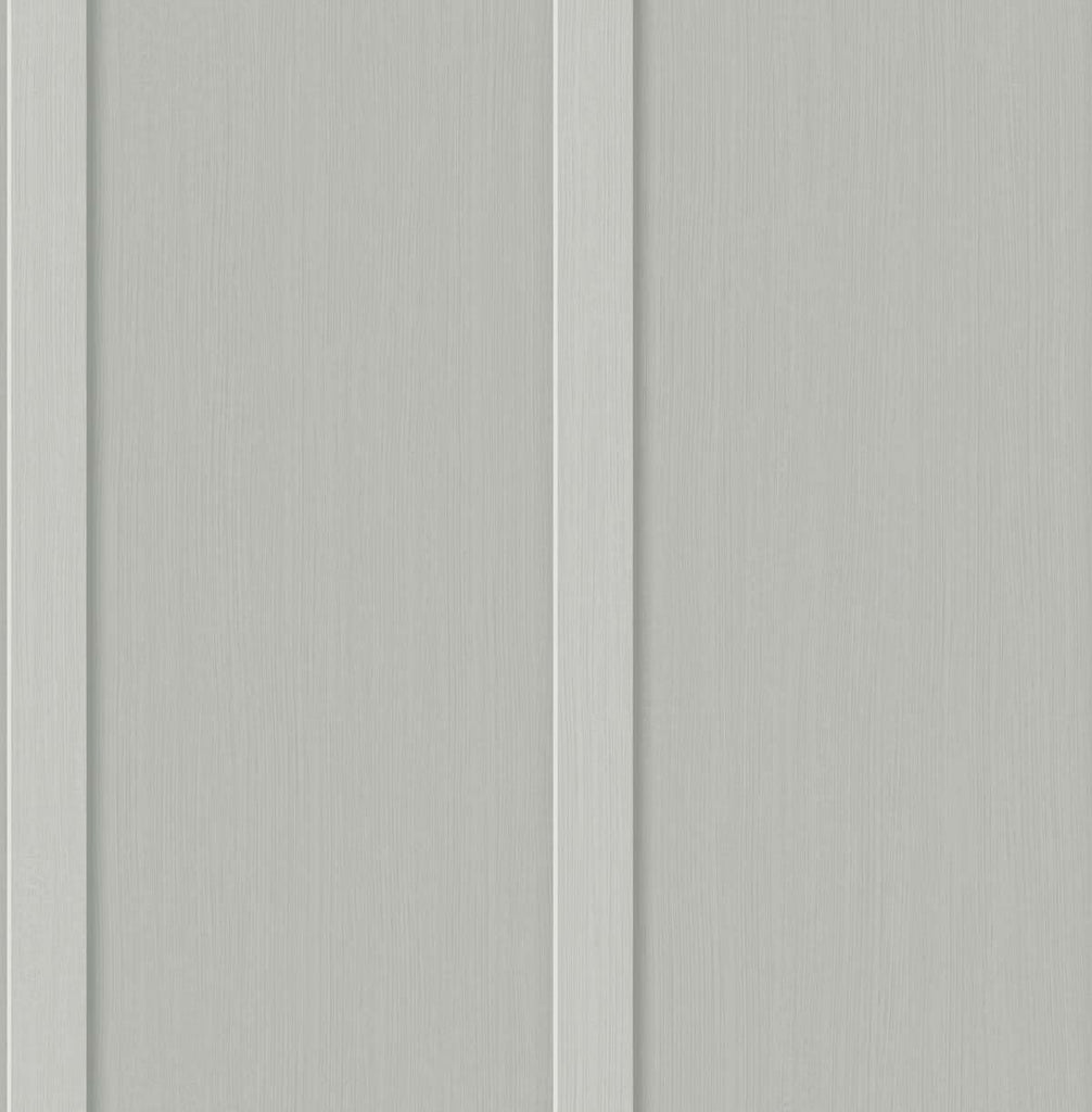 Seabrook Faux Board & Batten Harbor Grey Wallpaper