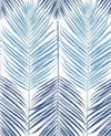 Seabrook Two Toned Palm Blue Lagoon Wallpaper