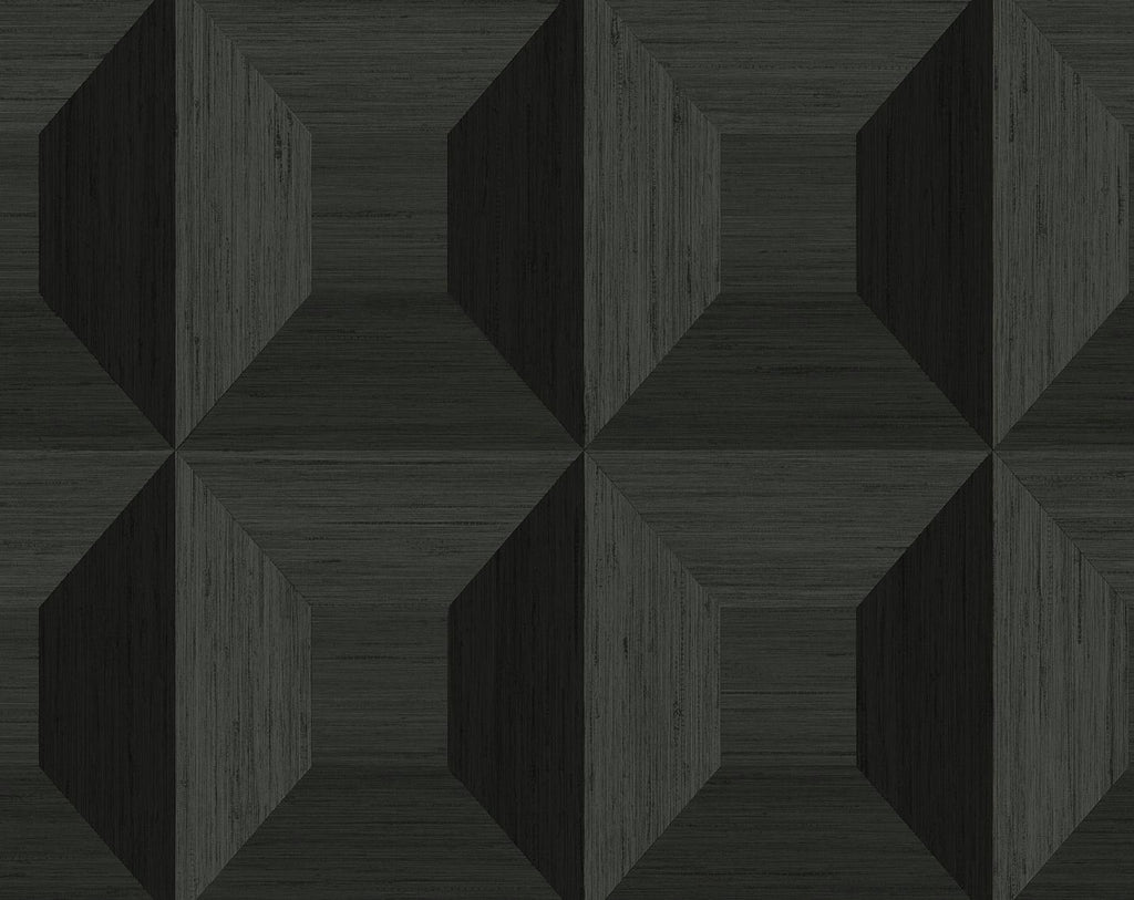 Seabrook Quadrant Geo Blacksmith Wallpaper