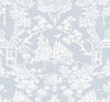 Seabrook Garden Chinoiserie Blue Dusk Wallpaper