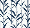 Seabrook Bamboo Silhouette Royal Blue Wallpaper