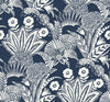 Seabrook Suvi Palm Grove Nautical Blue Wallpaper