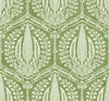 Seabrook Cyrus Harvest Courtyard Green Wallpaper