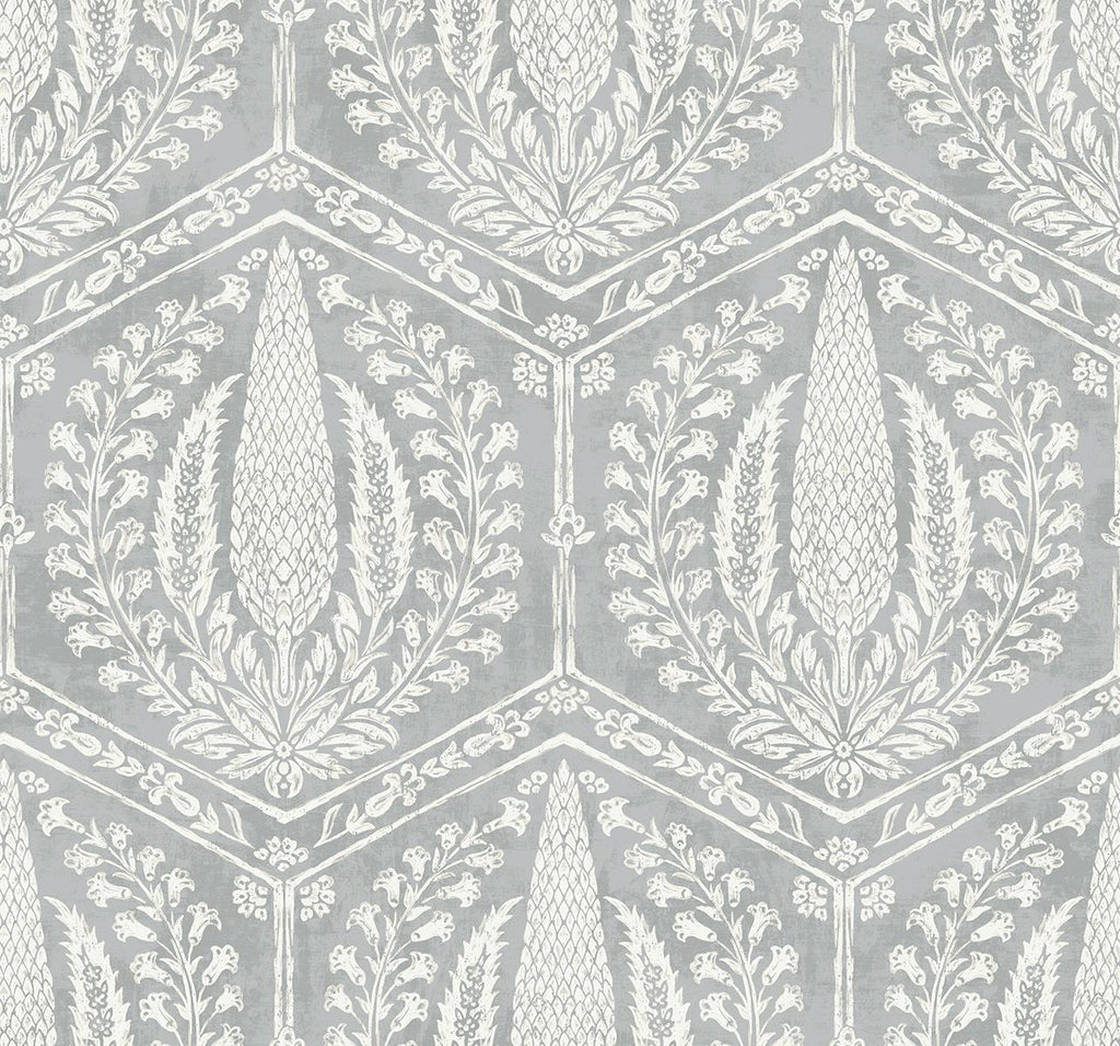 Seabrook Cyrus Harvest Grey Wallpaper