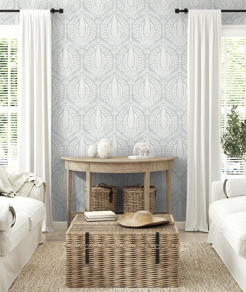 Seabrook Cyrus Harvest Grey Wallpaper