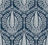 Seabrook Cyrus Harvest Rich Navy Wallpaper