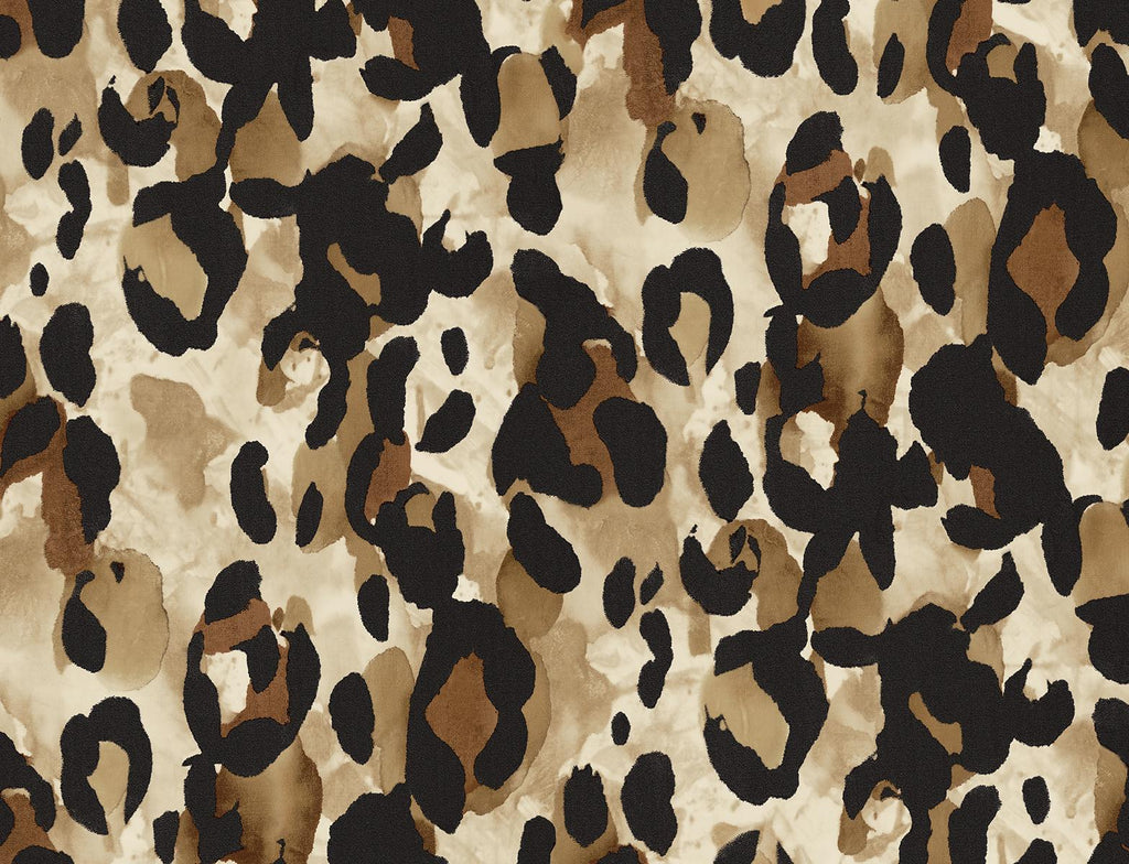 Seabrook Leopard Print Fallburn Tan Wallpaper