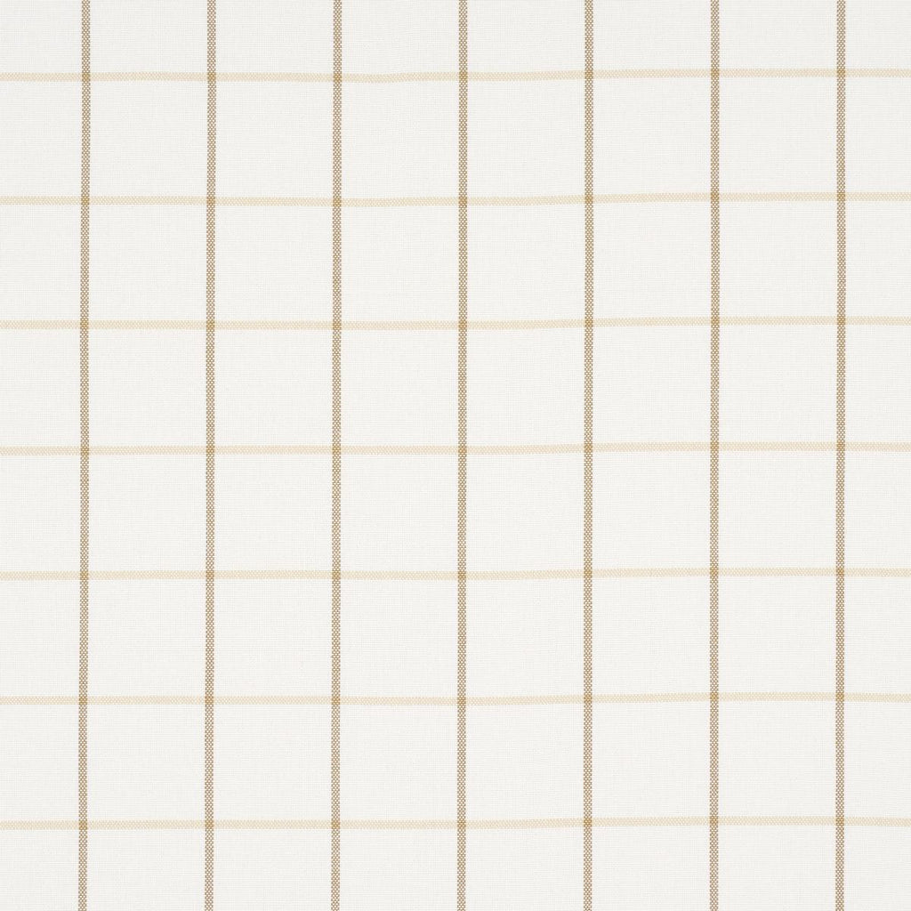 Schumacher Frannie Windowpane Neutral Fabric