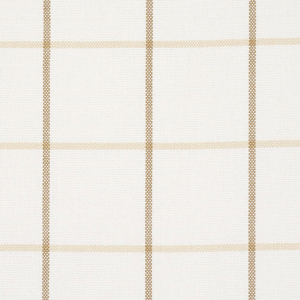 Schumacher Frannie Windowpane Neutral Fabric