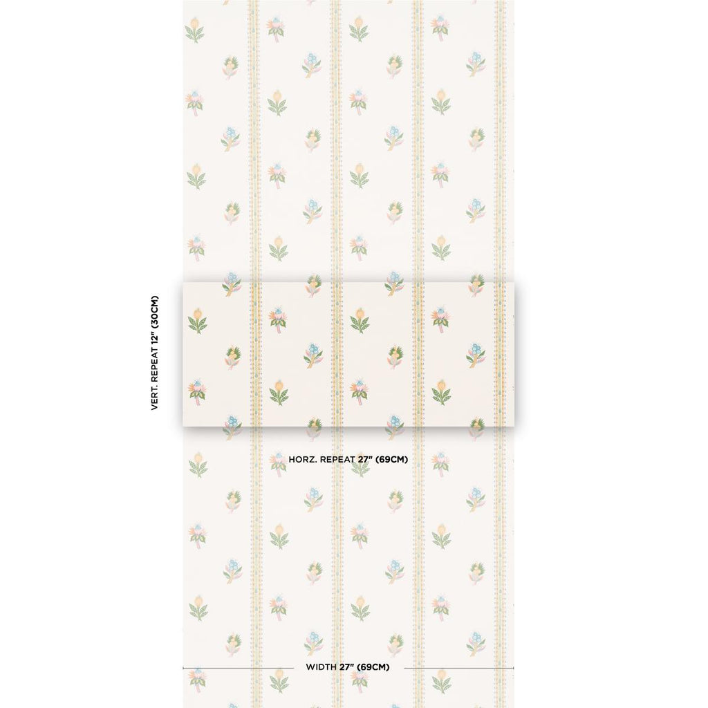 Schumacher Les Fleurs Exotiques Citron Wallpaper