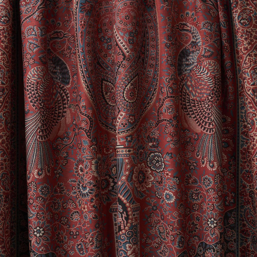 Schumacher Colmery Paisley Panel Rouge Fabric