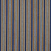 Schumacher Auguste Stripe Marine & Cognac Fabric