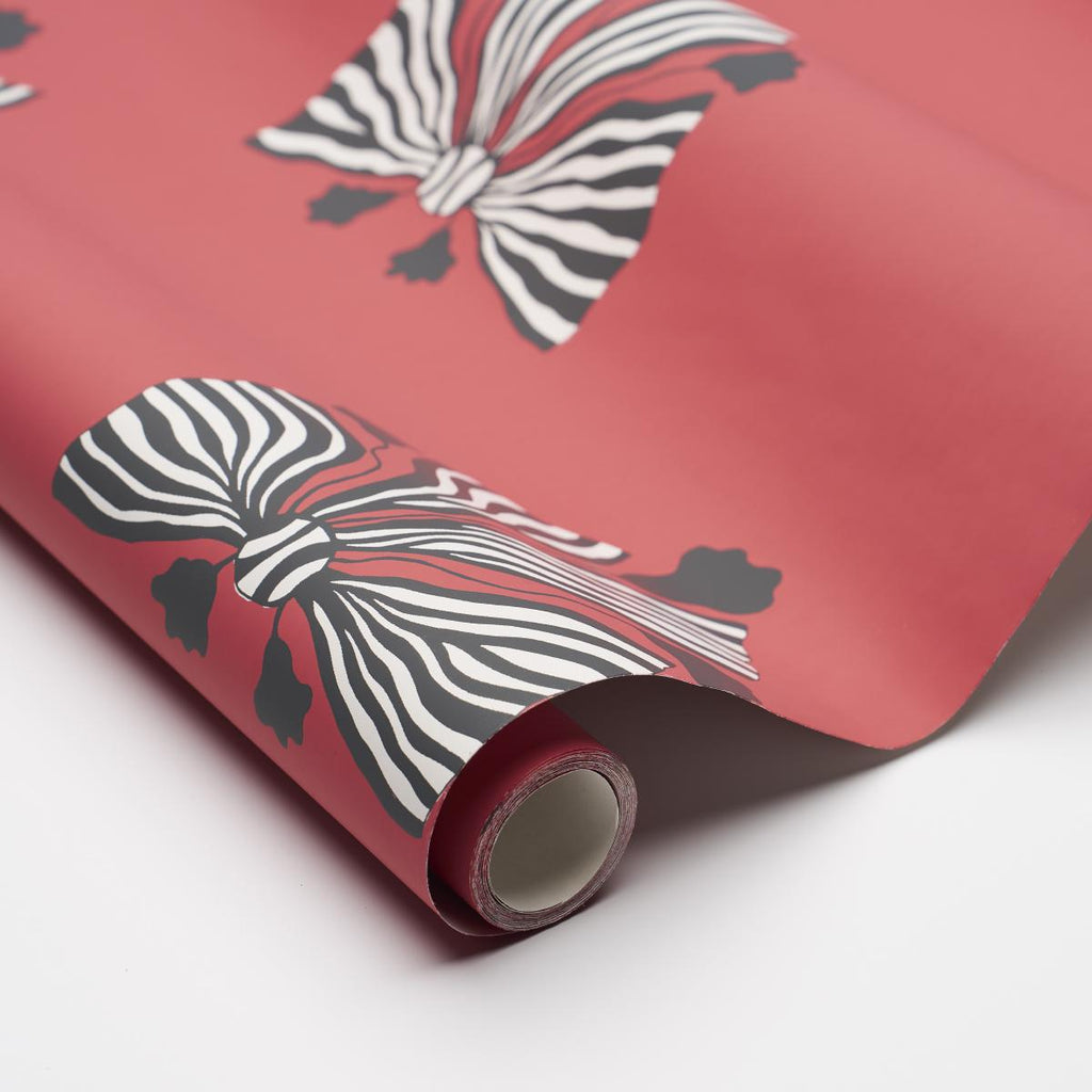 Schumacher Bow-Wow-Wow Red Wallpaper