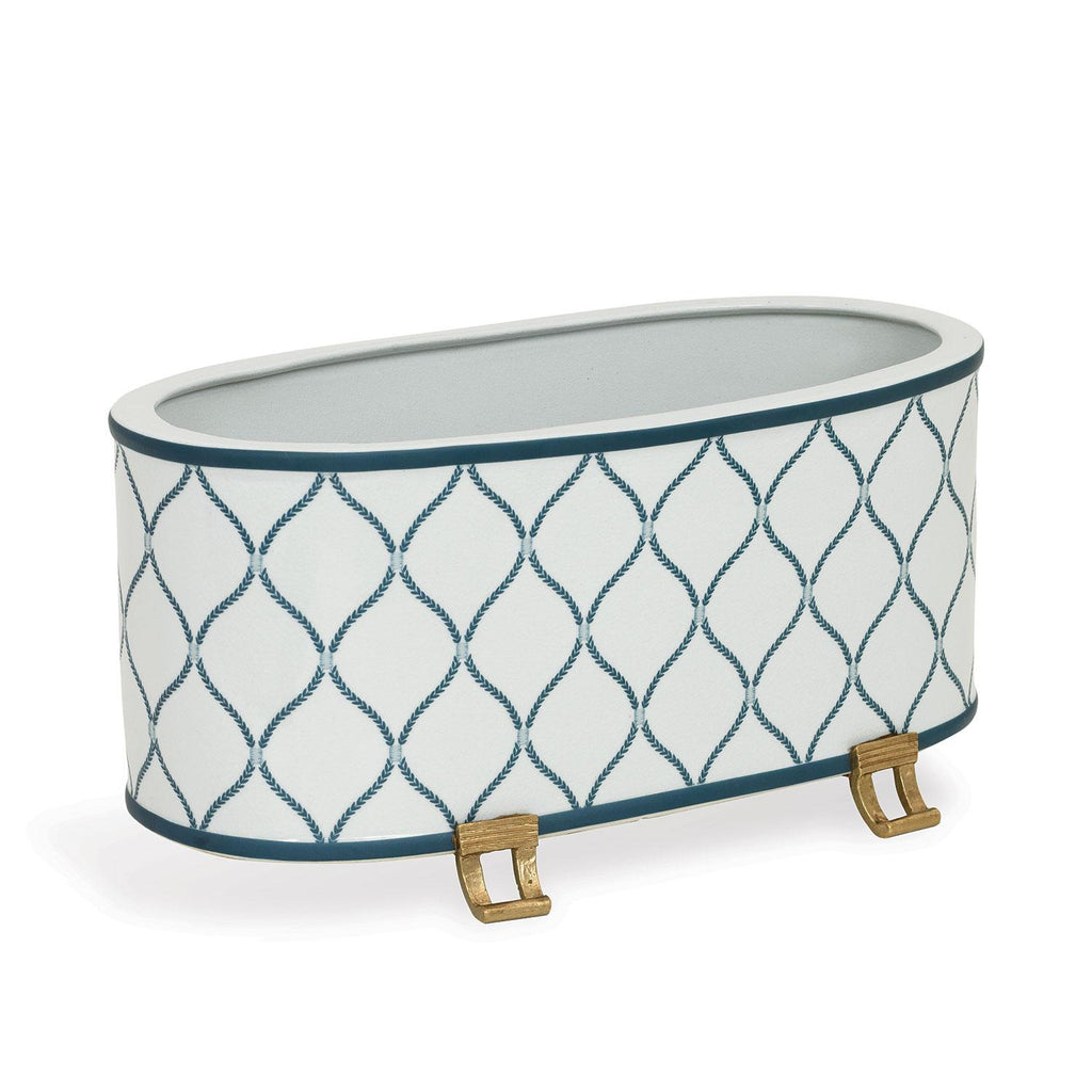 Williamsburg Deane Blue/Cream Planter