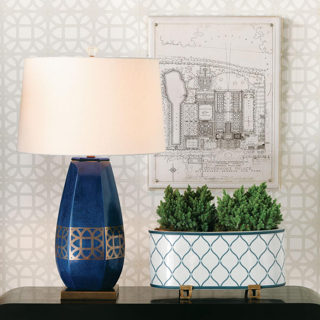 Williamsburg Deane Blue/Cream Planter