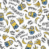 Roommates Minions Powered By Bananas Peel And Stick White Wallpaper