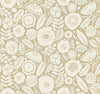 Roommates Camille Blossom Yellow Wallpaper