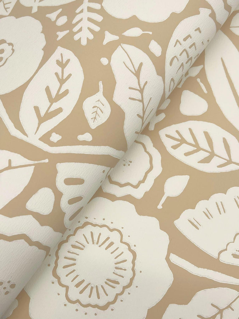 Lemieux et Cie Camille Blossom Ochre Yellow Wallpaper