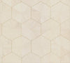 Ronald Redding Designs Hexagram Wood Veneer Ivory Wallpaper