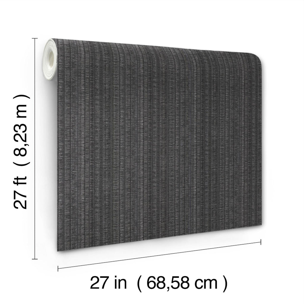 York Wallcoverings Stratford Carbon Black Wallpaper