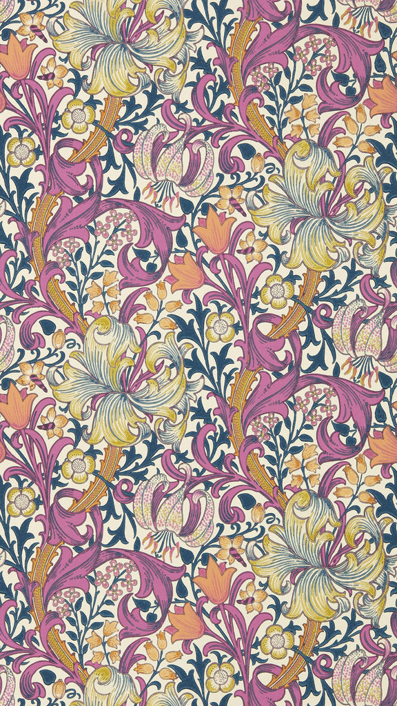 Morris & Co Pink Fizz Bedford Park Wallpapers Wallpaper