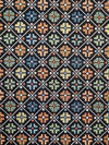 Old World Weavers Kirov Multi / Black Upholstery Fabric