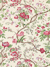 Scalamandre Persephone Print Heirloom Rose Drapery Fabric
