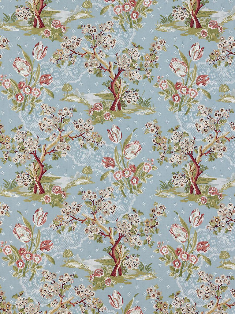 Scalamandre Avignon Brocade Peach Sky Fabric