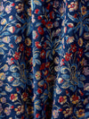 Scalamandre Millefleur Velvet Navy Lilac Upholstery Fabric