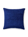 Scalamandre Meander Velvet Outdoor 22 X 22 - Navy Pillow