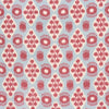 Schumacher Hamilton Ikat Sky And Cherry Fabric