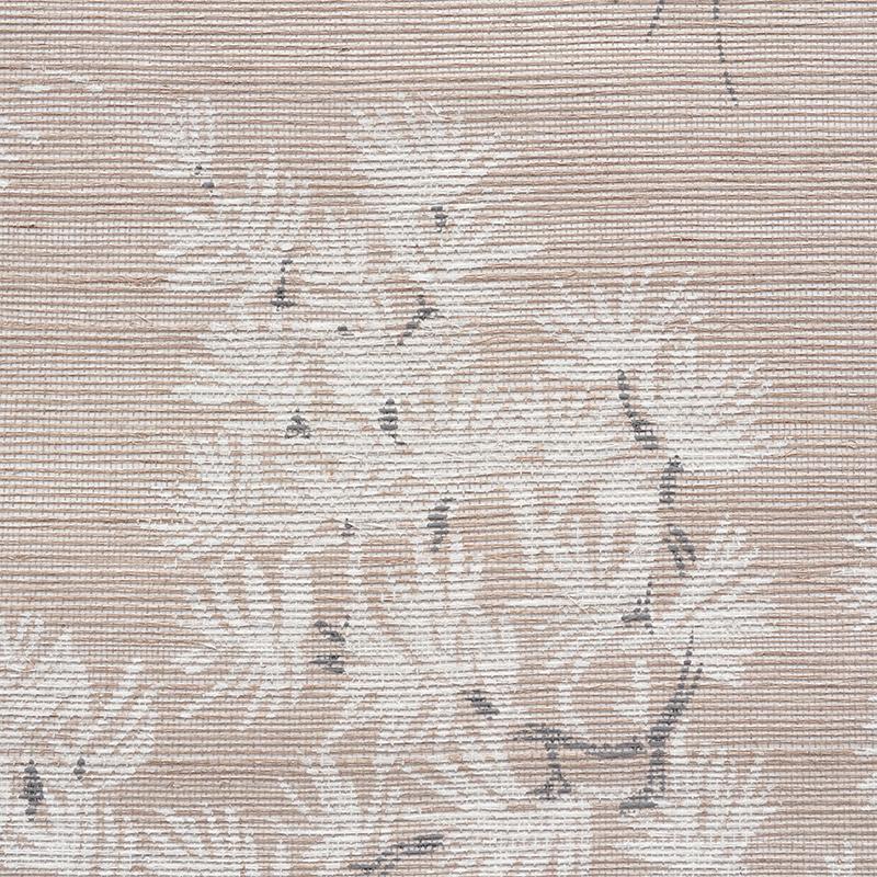 Schumacher Mori Hemp Shimmer Moonstone Wallpaper