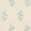 Schumacher Josepha Sisal Blue Wallpaper