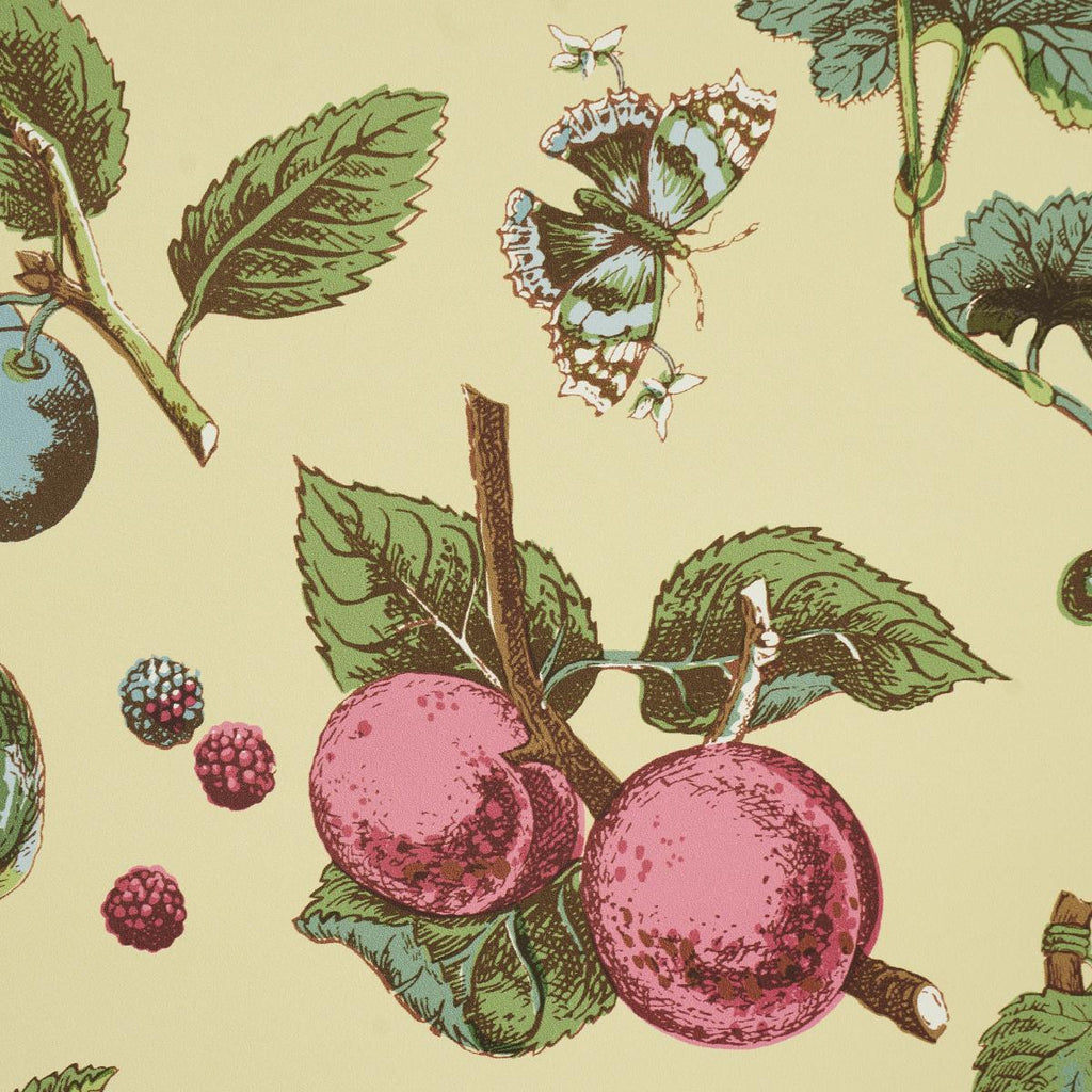 Schumacher Berry Grove Butter Wallpaper