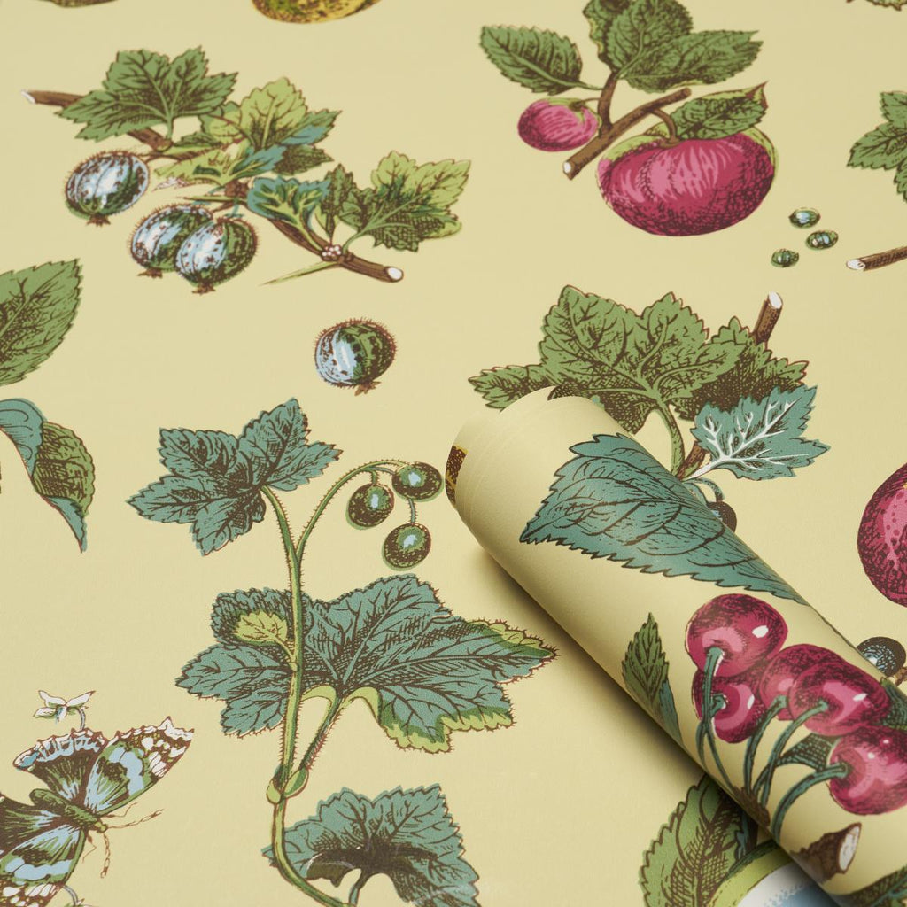 Schumacher Berry Grove Butter Wallpaper