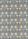 Morris & Co Pimpernel Woad/Coral Fabric