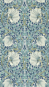 Morris & Co Pimpernel Cobalt/Mineral Wallpaper