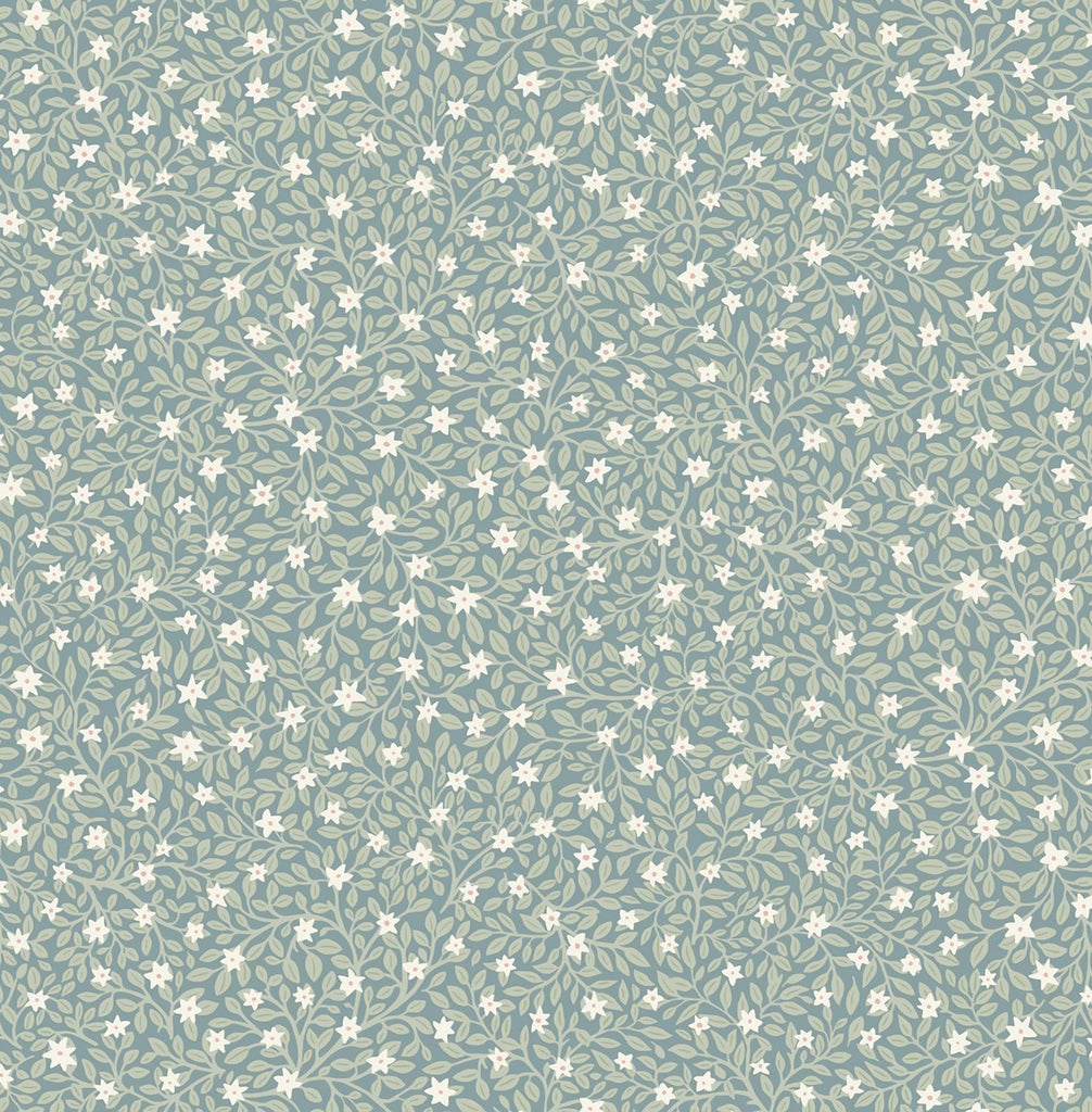 Brewster Home Fashions Marguerite Sea Green Floral Wallpaper