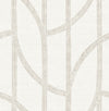 A-Street Prints Stripes Champagne Wallpaper