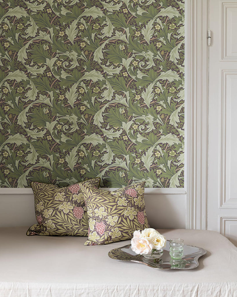 A-Street Prints Botanical Plum Wallpaper