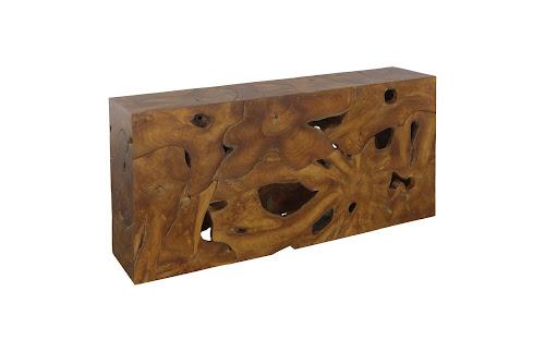 Phillips Collection Teak Slice Natural Console