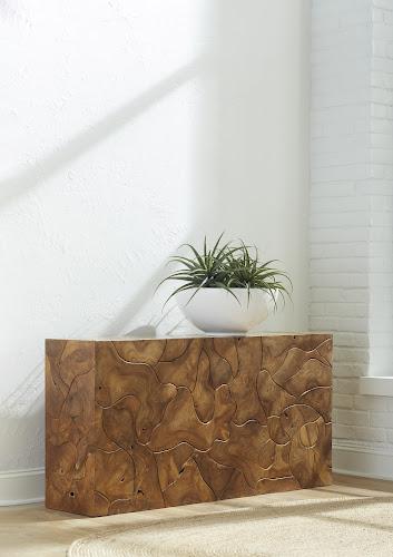 Phillips Collection Teak Slice Natural Console