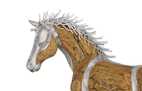 Phillips Collection Mustang Horse Woodland Sculpture Standing Accent