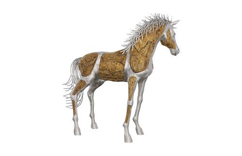 Phillips Collection Mustang Horse Woodland Sculpture Standing Accent