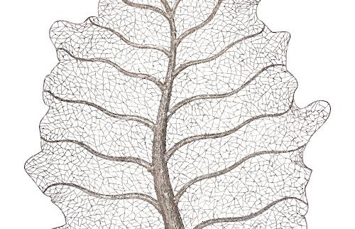 Phillips Collection Metallurgy Leaf Wall Art Stainless Steel Accent