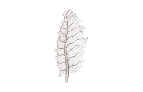 Phillips Collection Metallurgy Leaf Wall Art Stainless Steel Accent