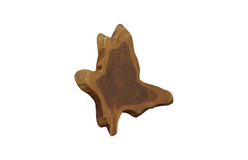 Phillips Collection Freeform Teak Wall Slice MD Natural Wall Art